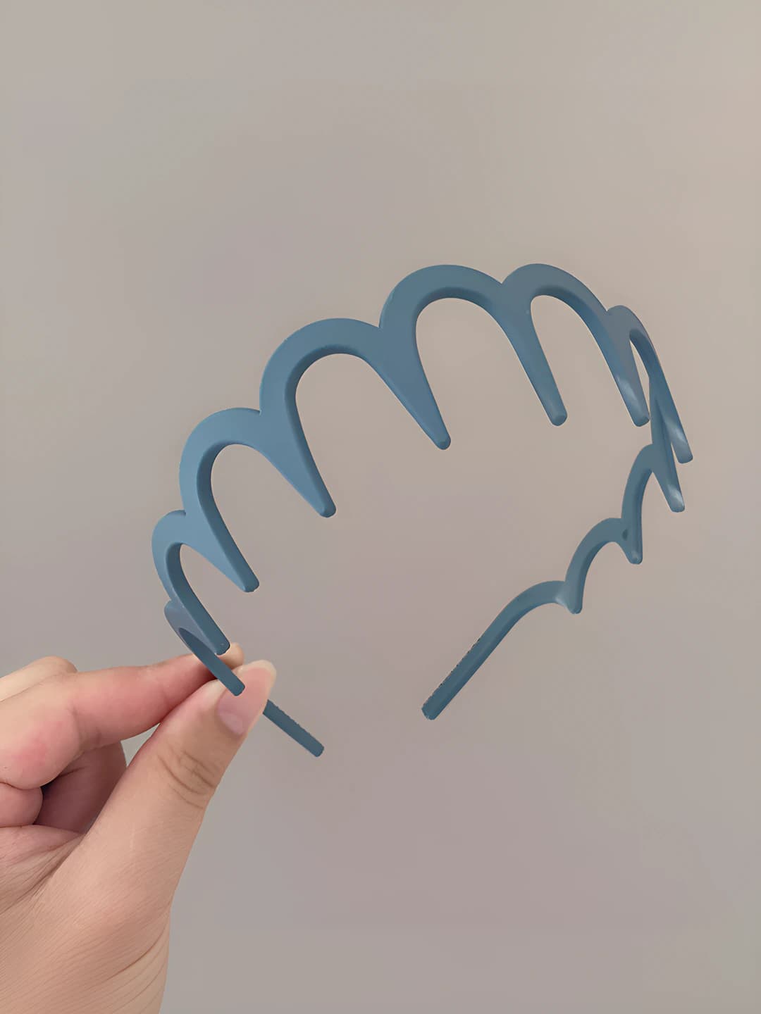 Matte blue headband