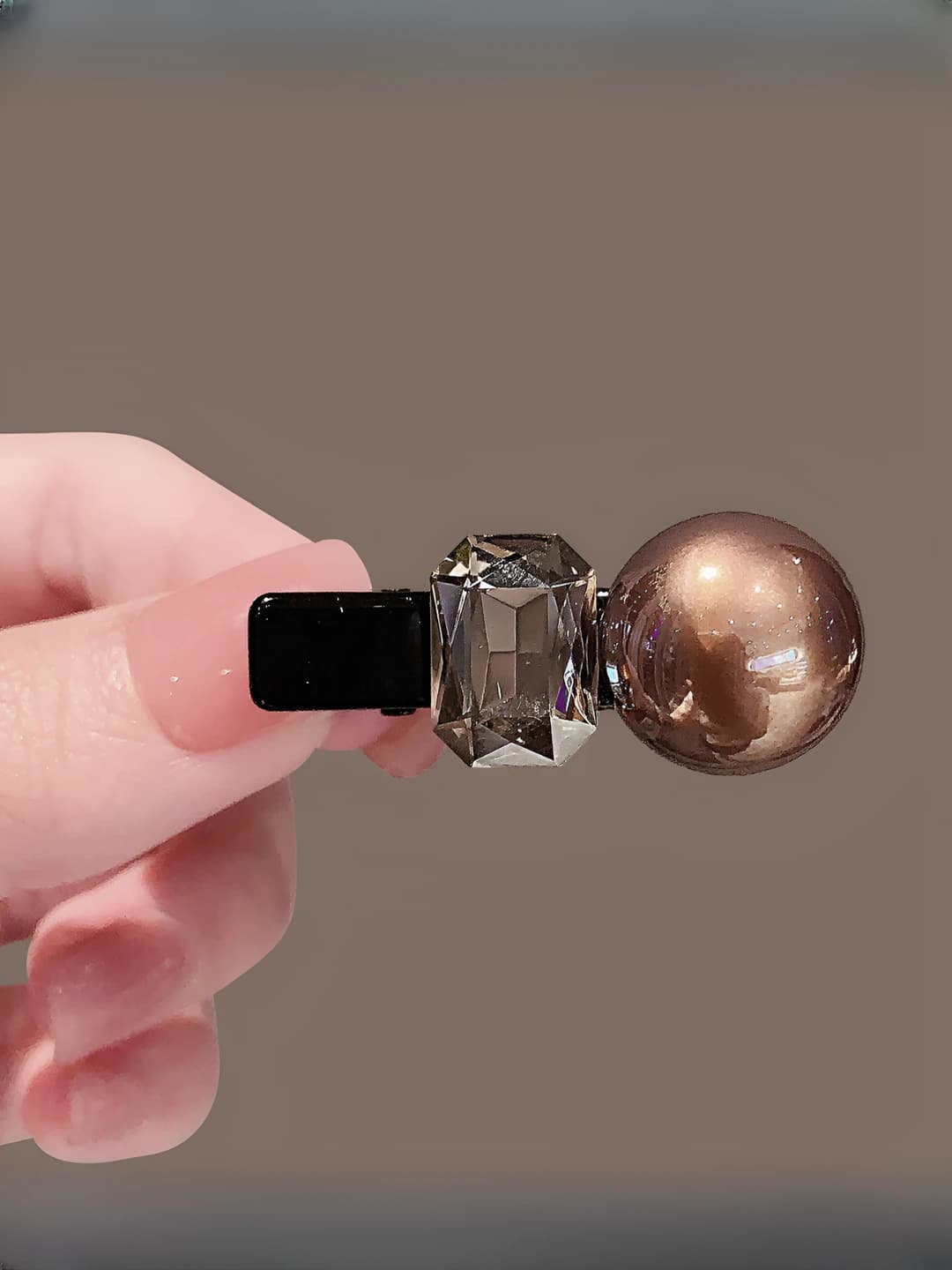 Women's hair clips and combs: Korean style, with faux pearl and artificial crystal, in light luxury style