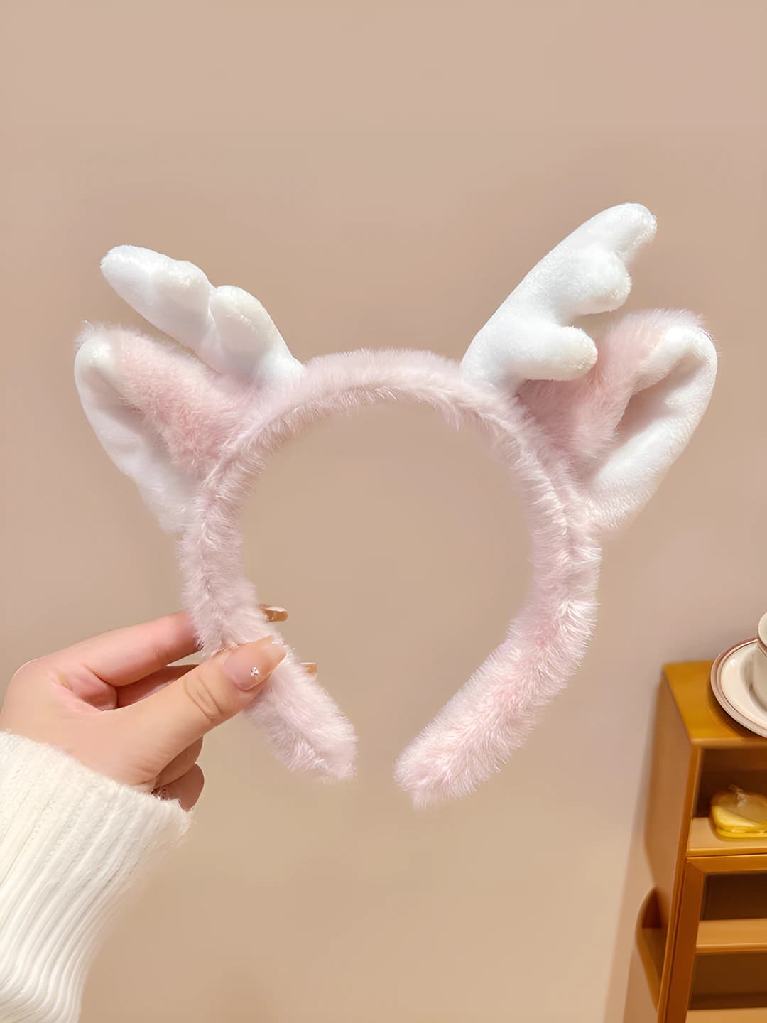 Pink dragon horn headband