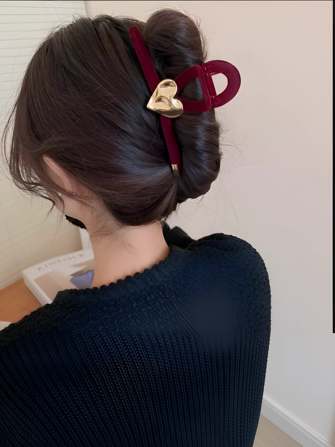 Heart, red, small clip (11 cm)