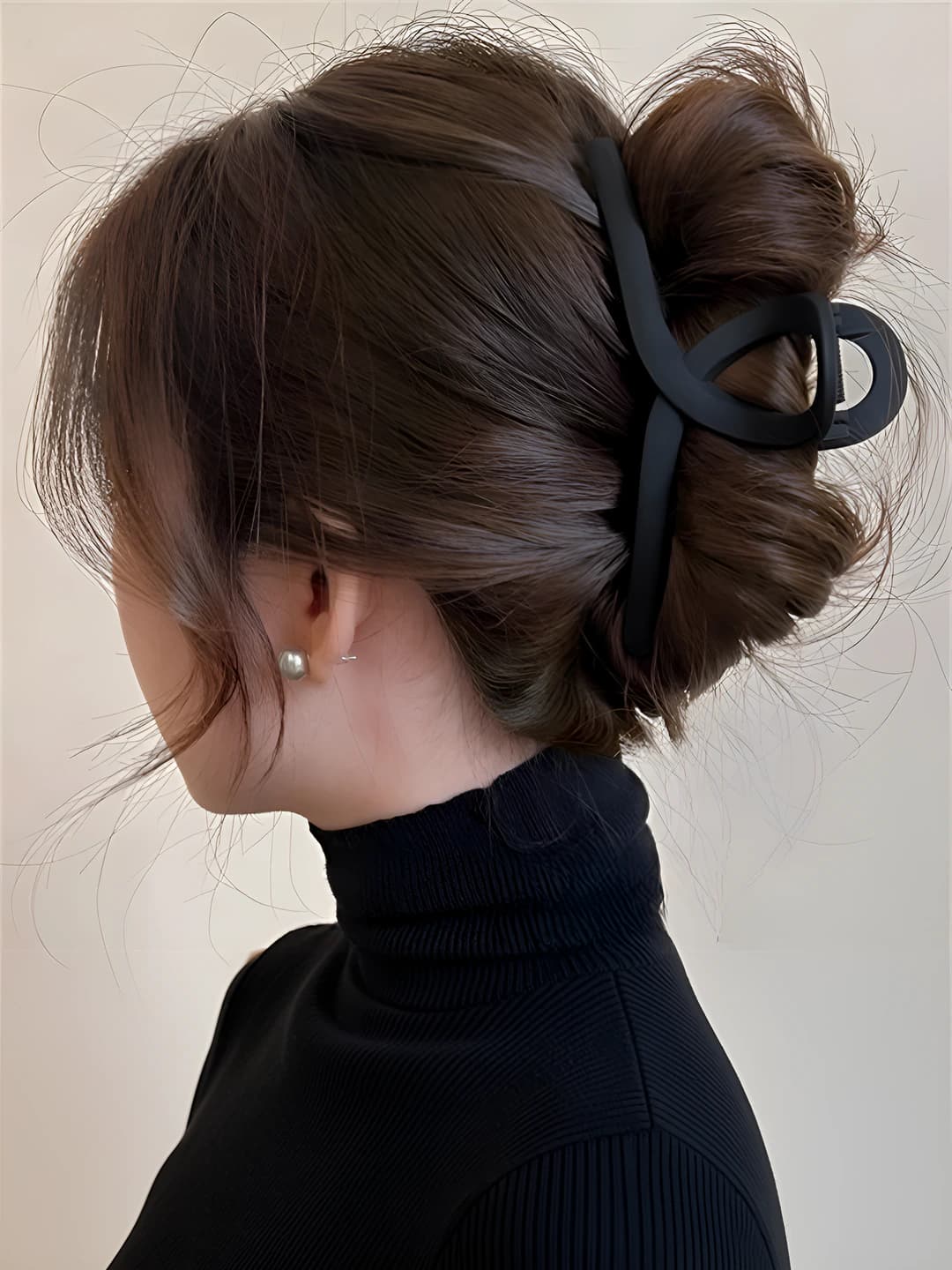 2# Большой чёрный перекрестный клипса 14.6cm