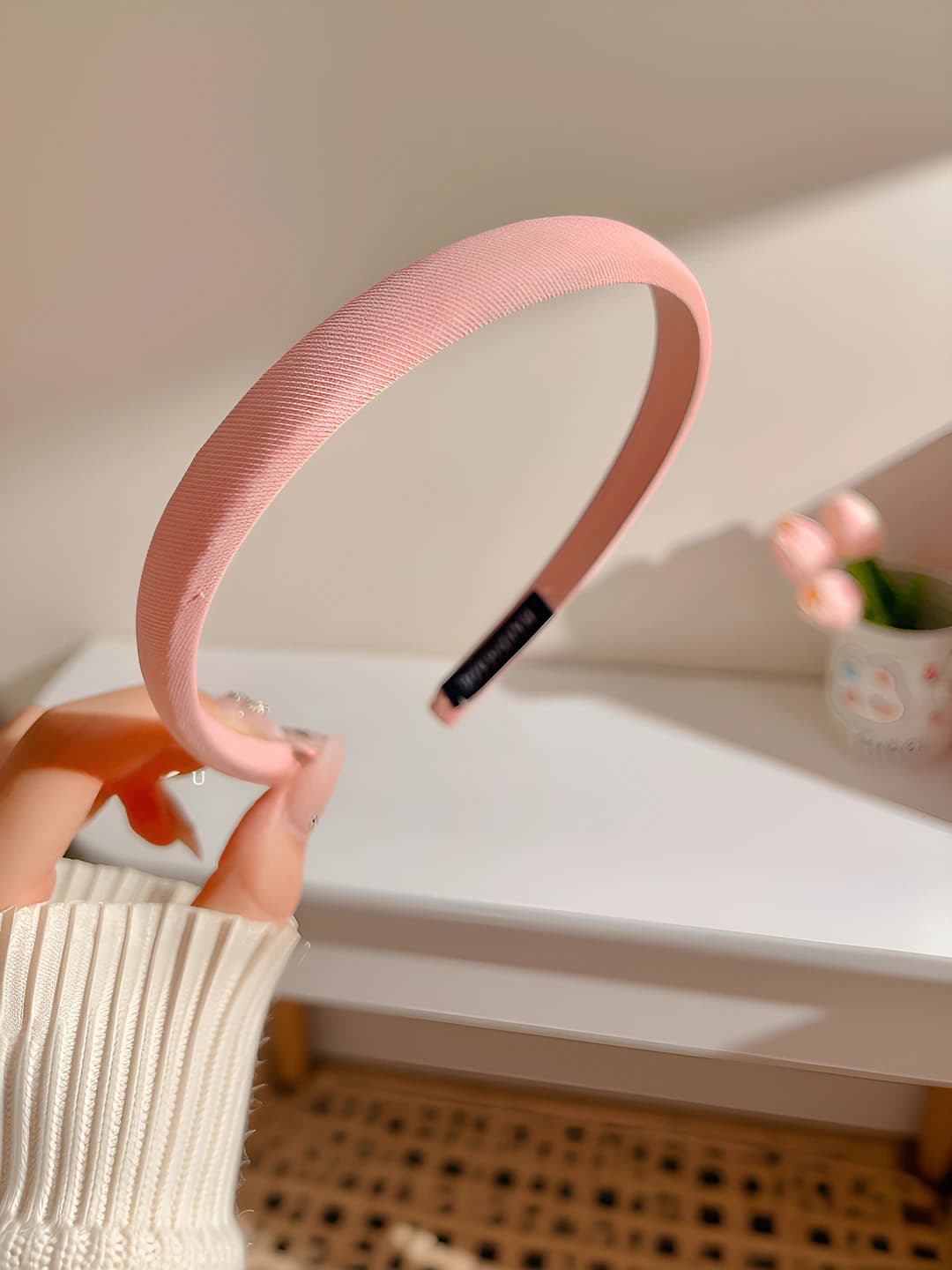 Pink thin headband