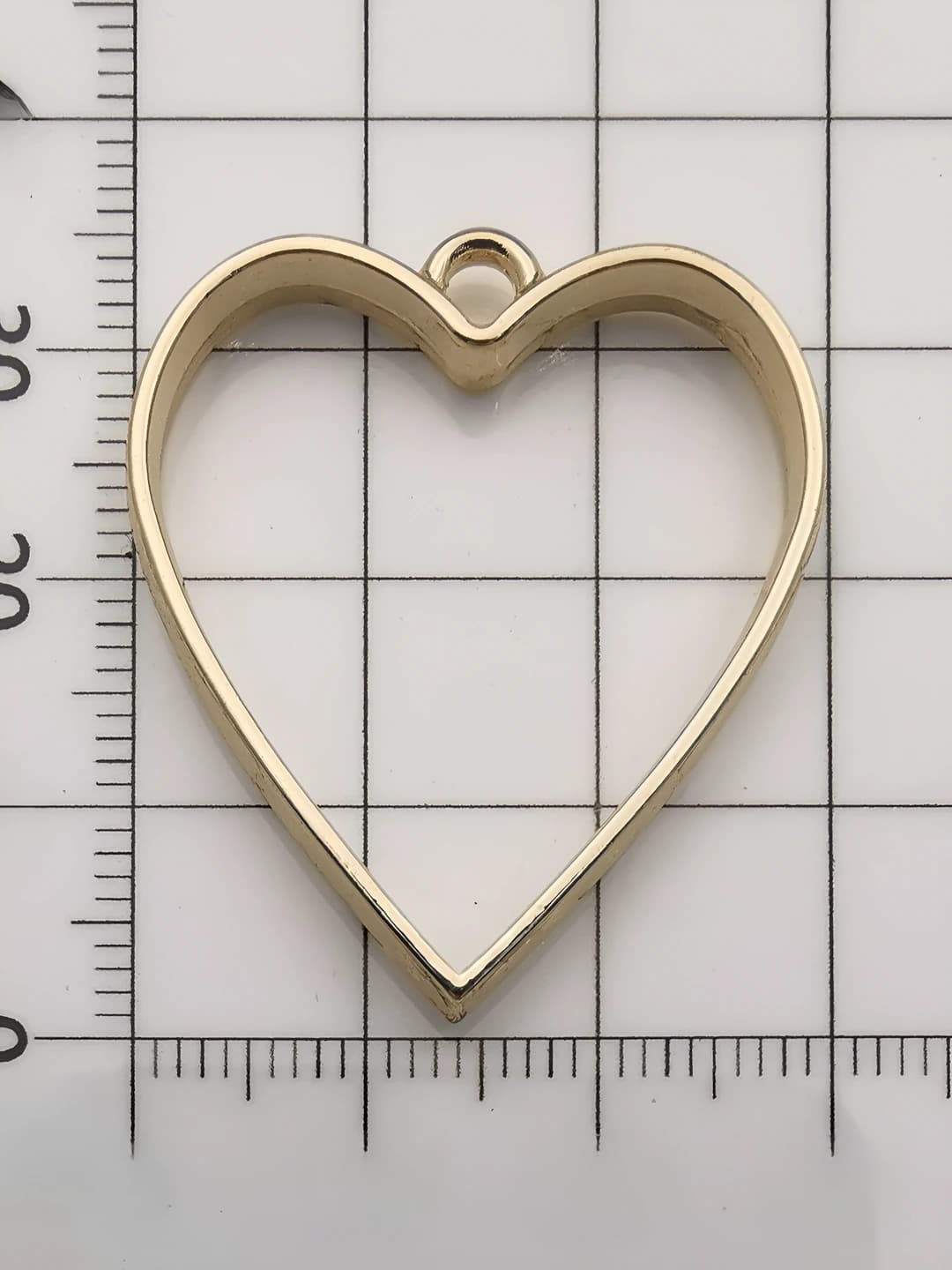 KC золото сердце 30x34mm