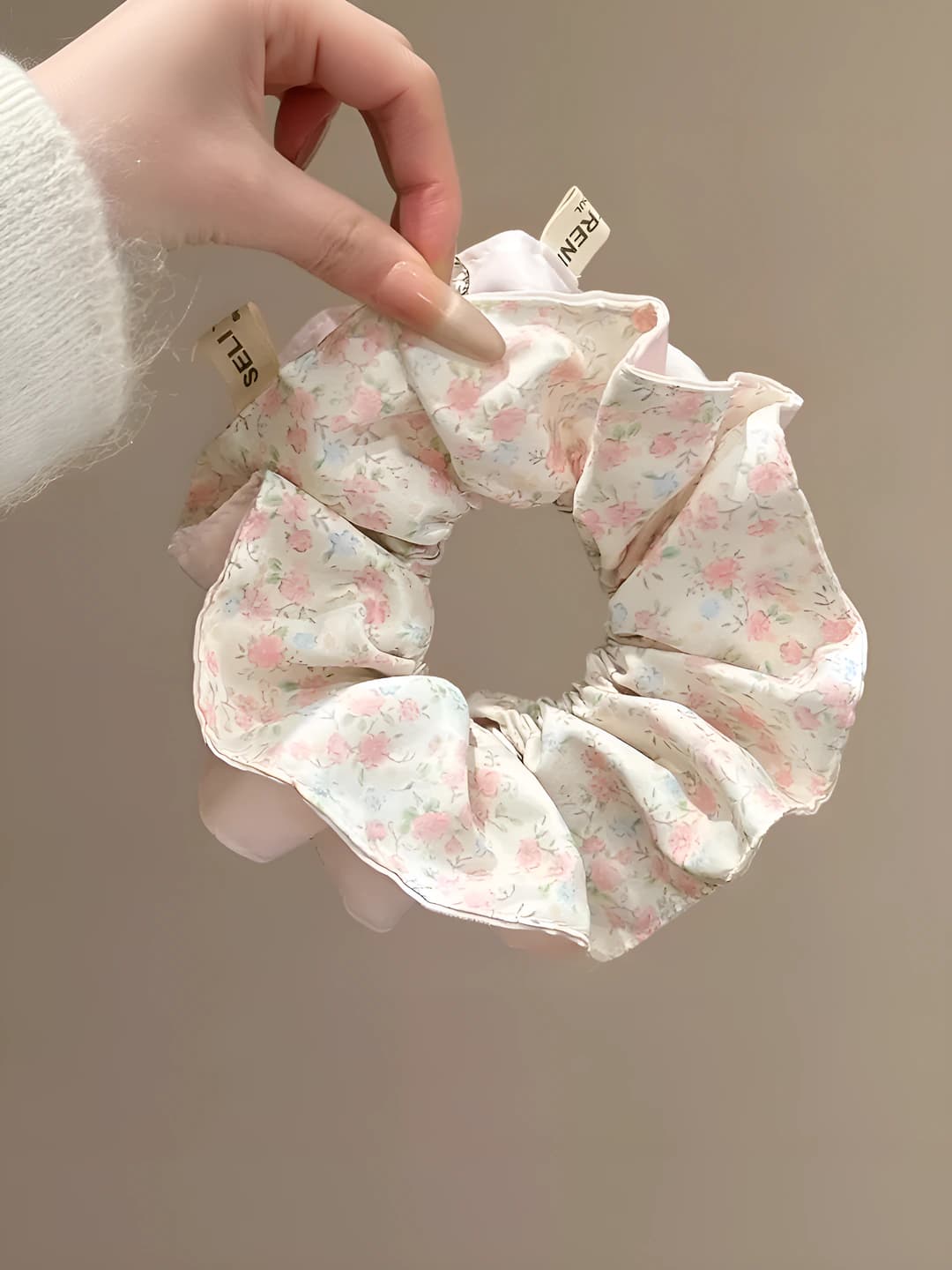 Pink floral double layer