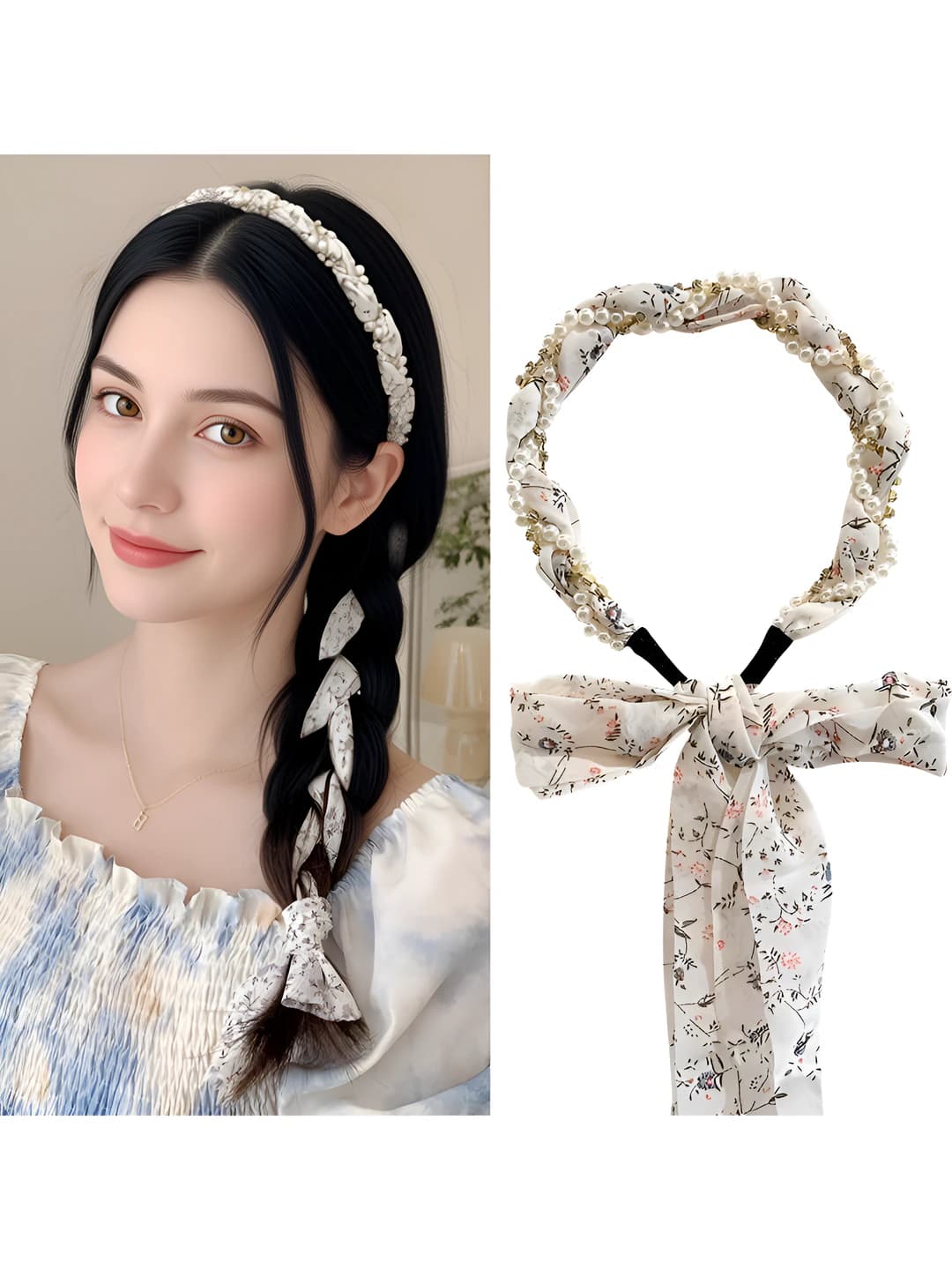 6# White floral