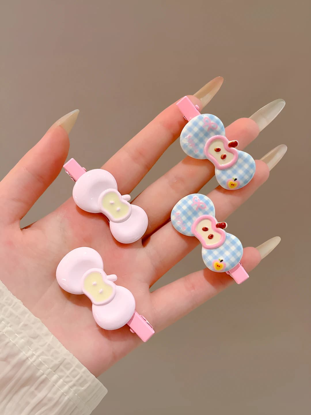 Apple and butterfly, 4 pcs