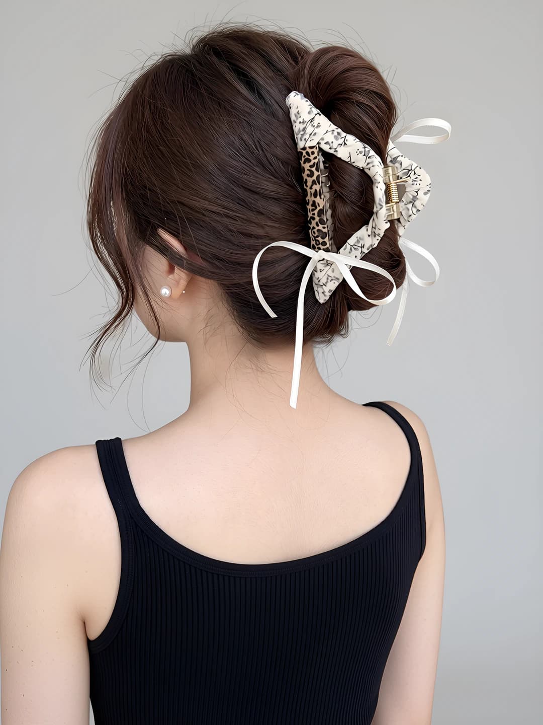 1# Floral leopard triangle, 11 cm