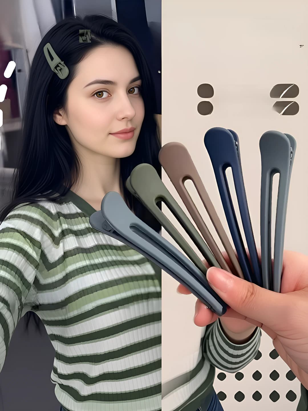 Women's hair clips and combs: 12 cm long, seamless, autumn, simple and cute, premium feel