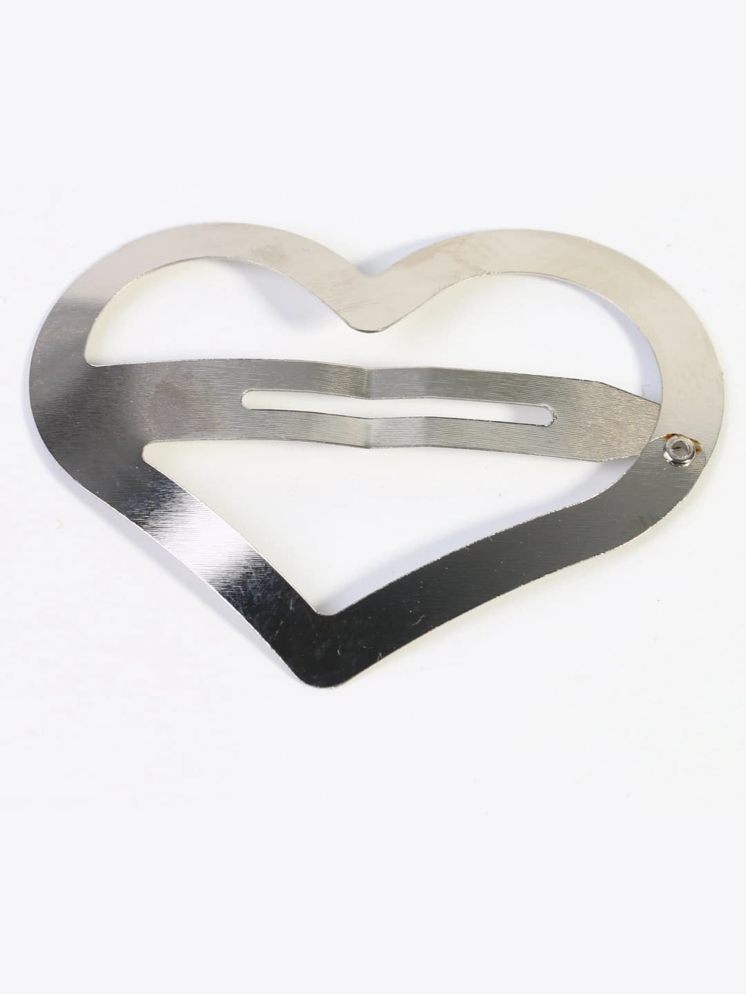 6 cm heart silver