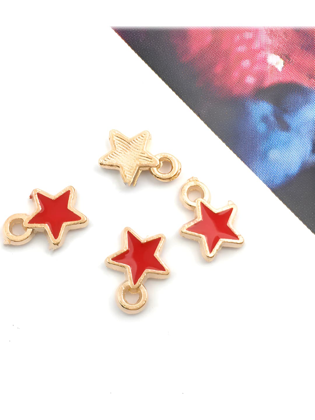 Qizil Besh yulduz 6x8mm-12028