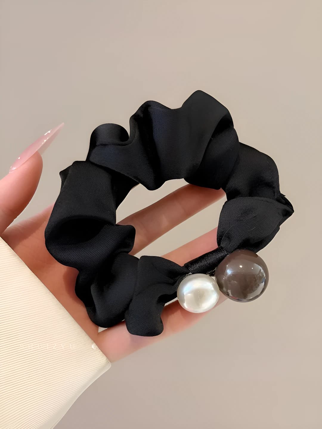 3# Black large hair tie 8 cm