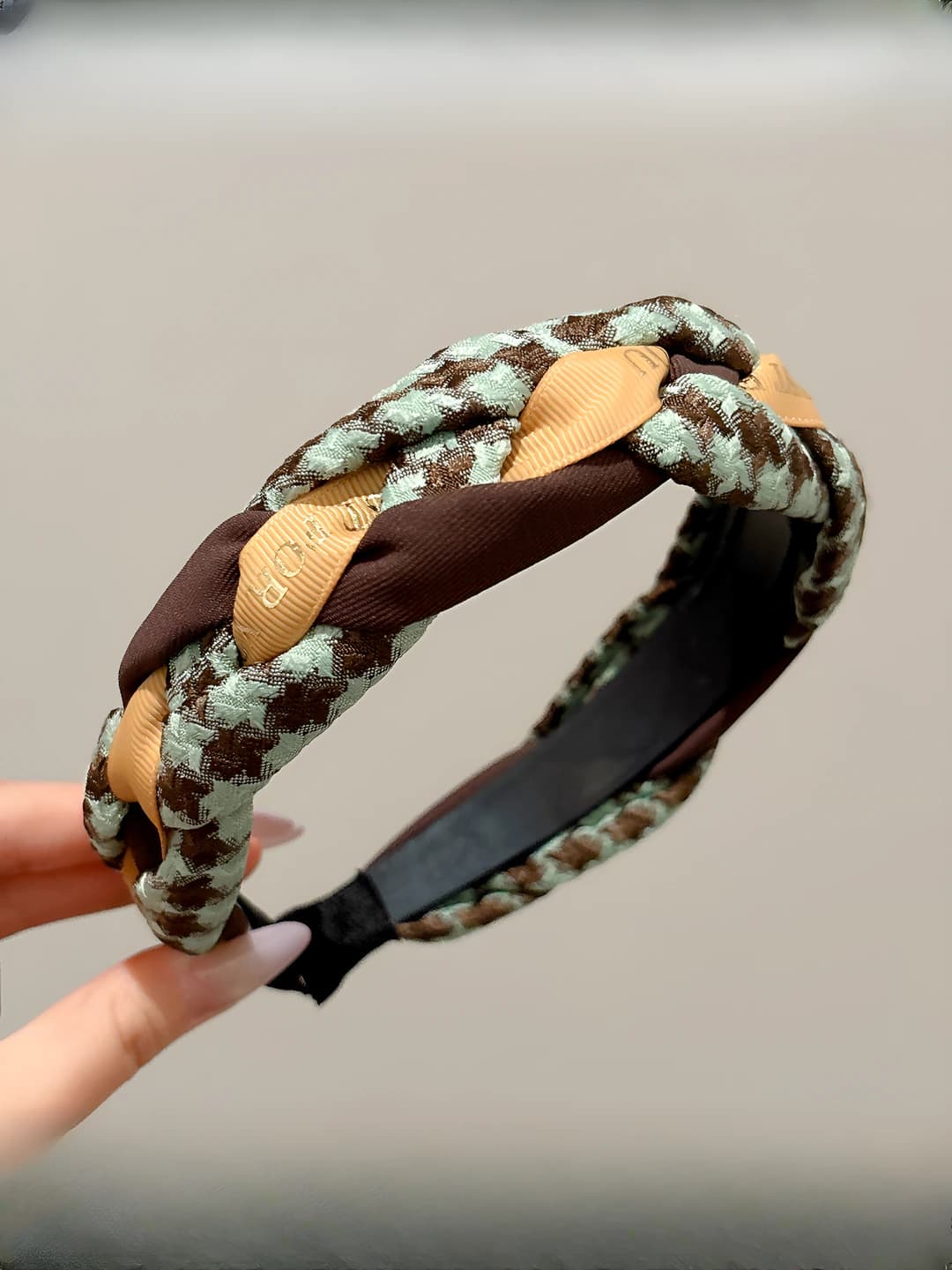 Coffee twist headband 4cm