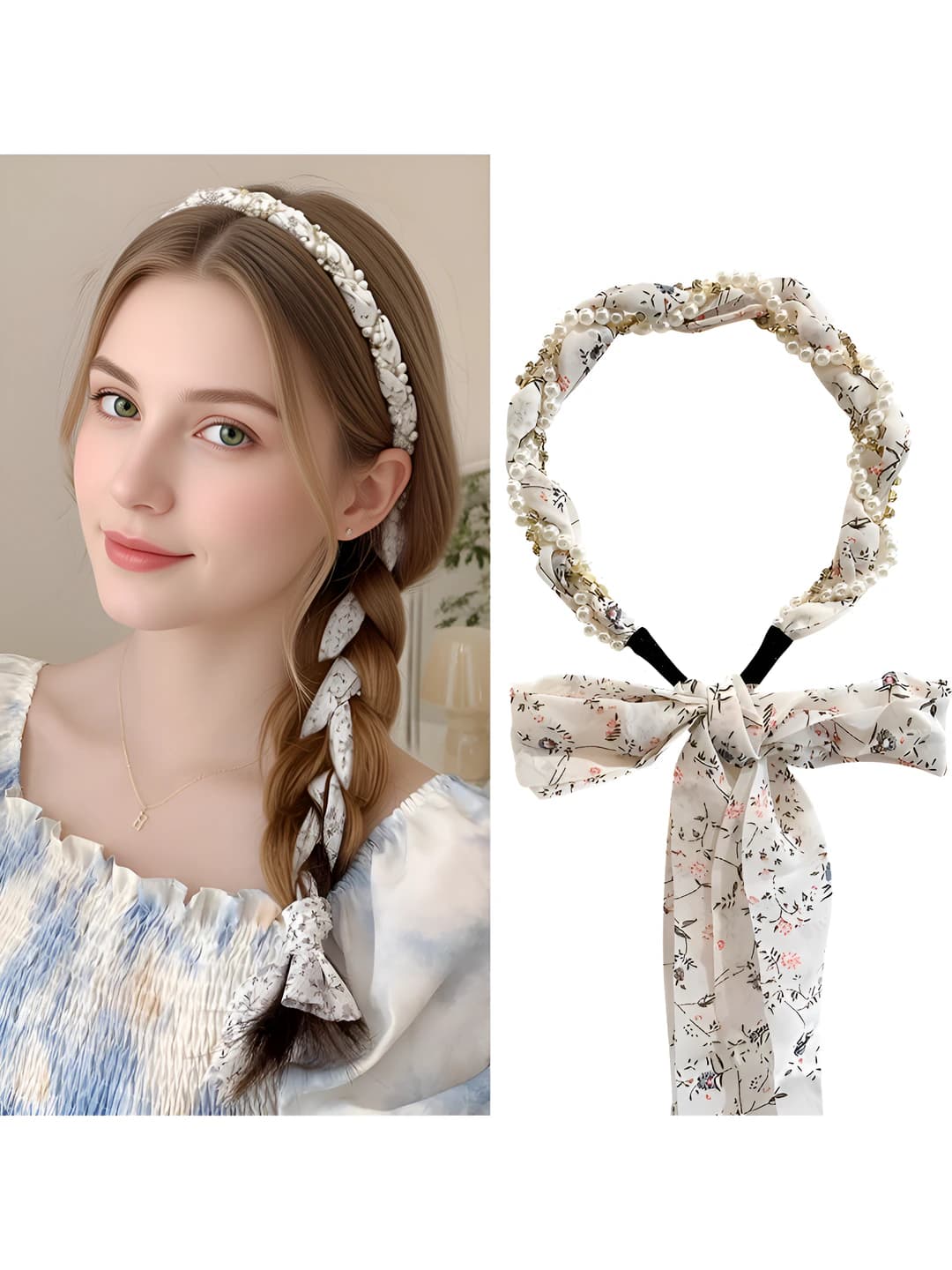 6# White floral