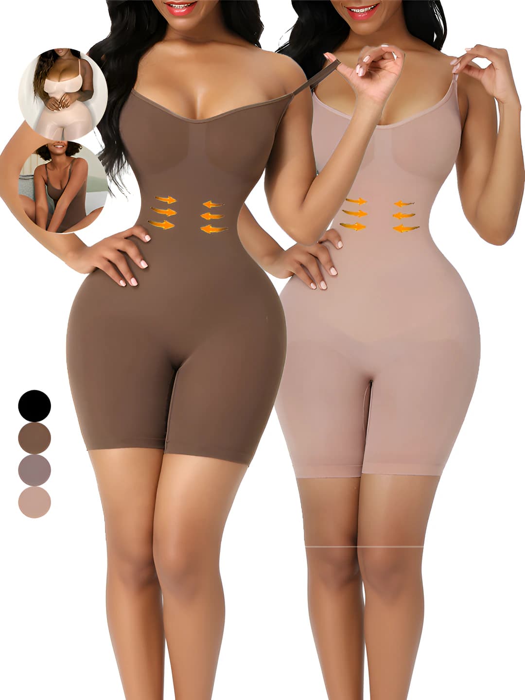 Women's shapewear bodysuit: tummy control, hip-lifting, seamless, all-season