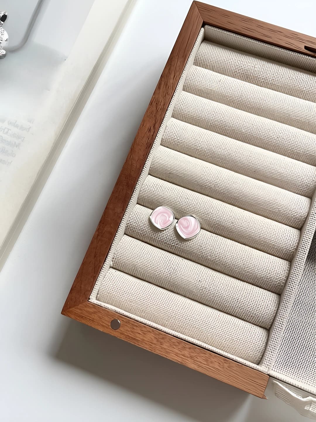 Silver-pink, drops 1438
