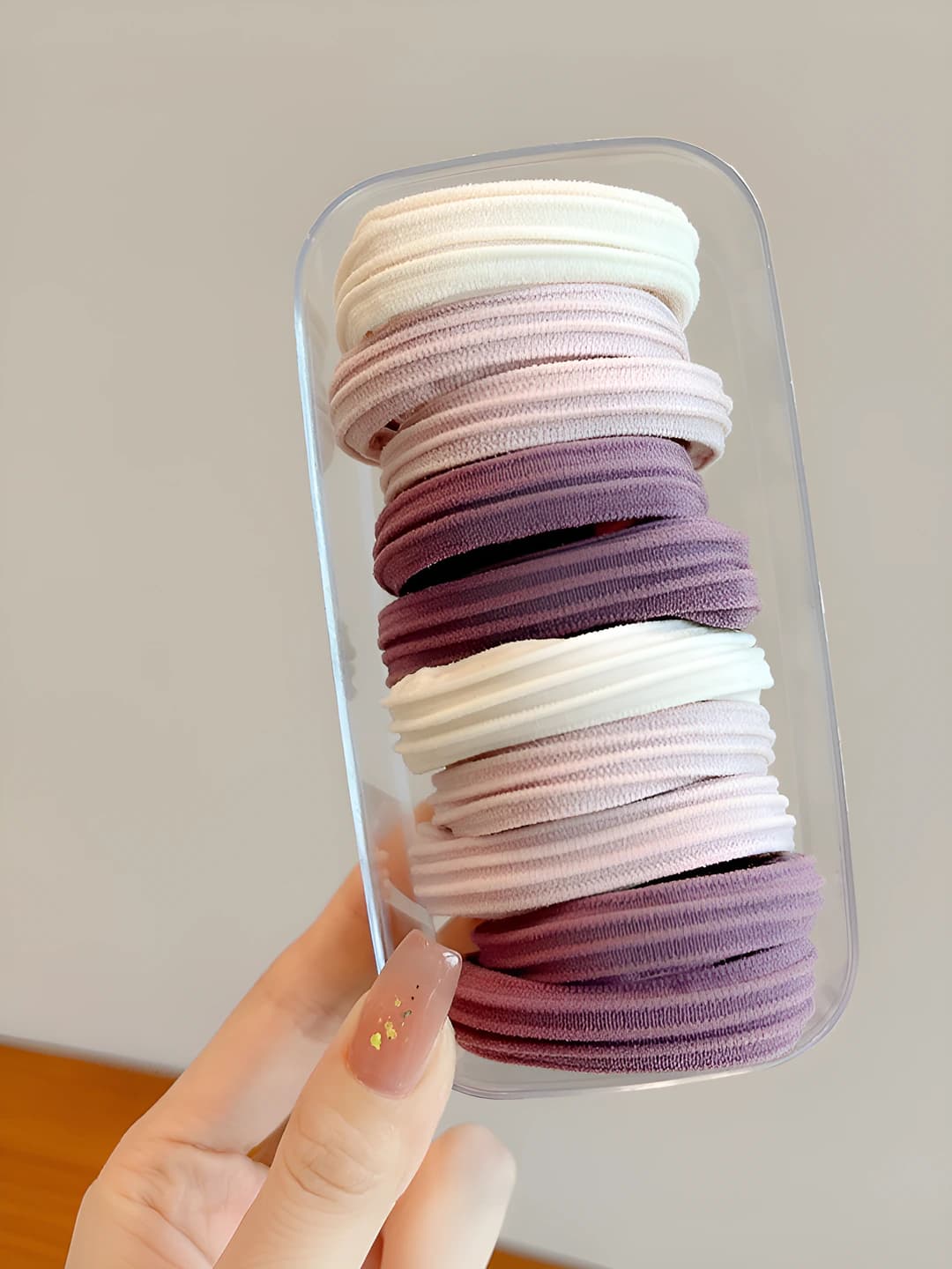 13# Binafsha - yo'l-yo'l, 10 ta, oval quti, 4.5 cm