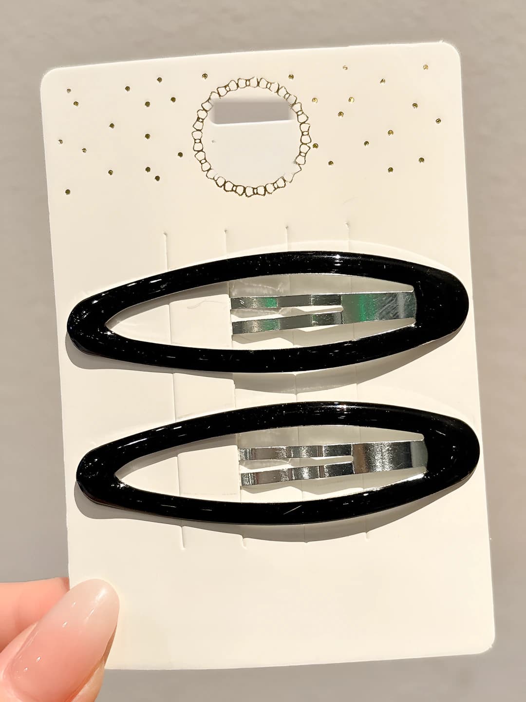 Black 1 pair ~6.7 cm