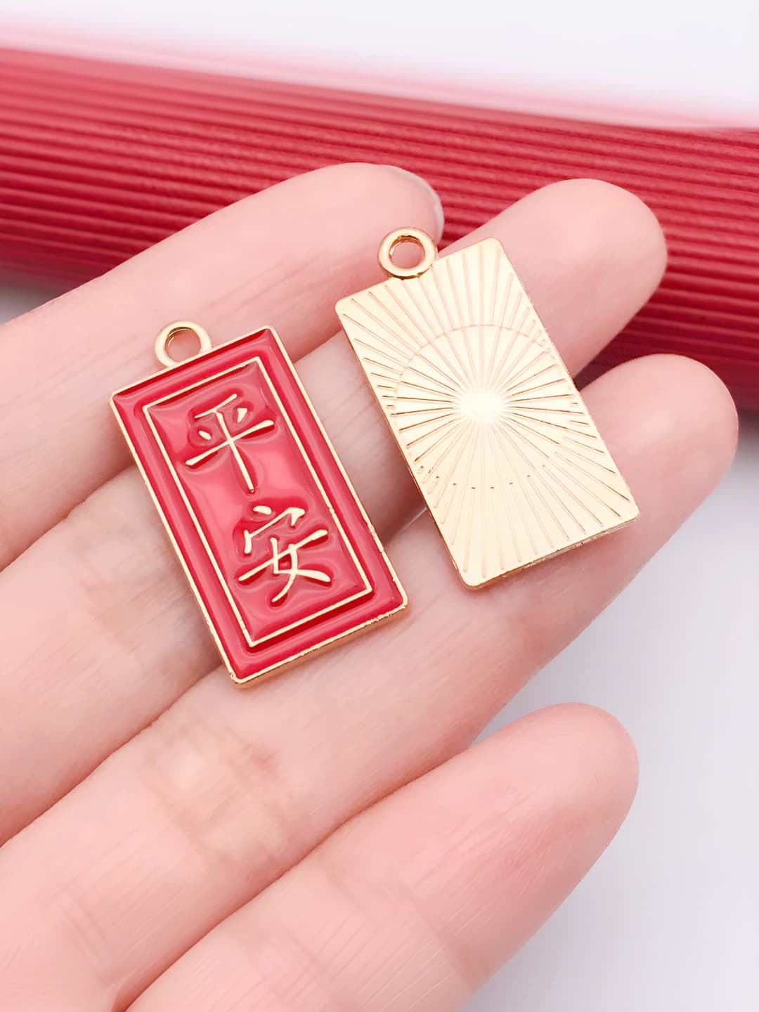 Chinese style plate (Safety), 13x27mm, 1.7g