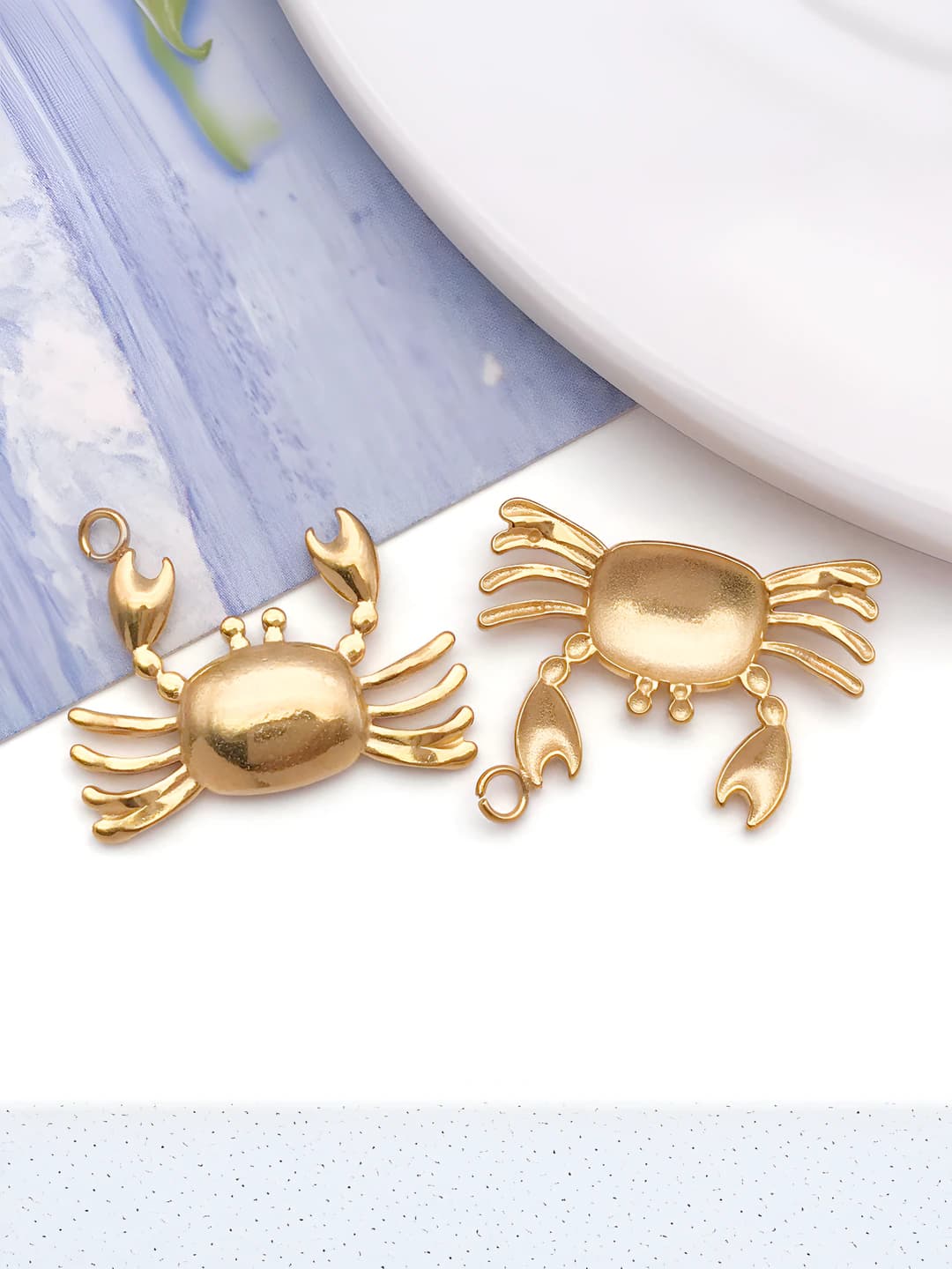 1 dona 20x24x3mm, 2.1mm teshik, yolg'iz yuqori payvandlangan qisqichbaqara - 1.93g