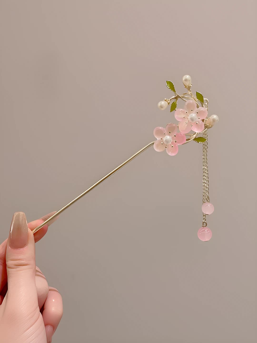 Pink double flowers