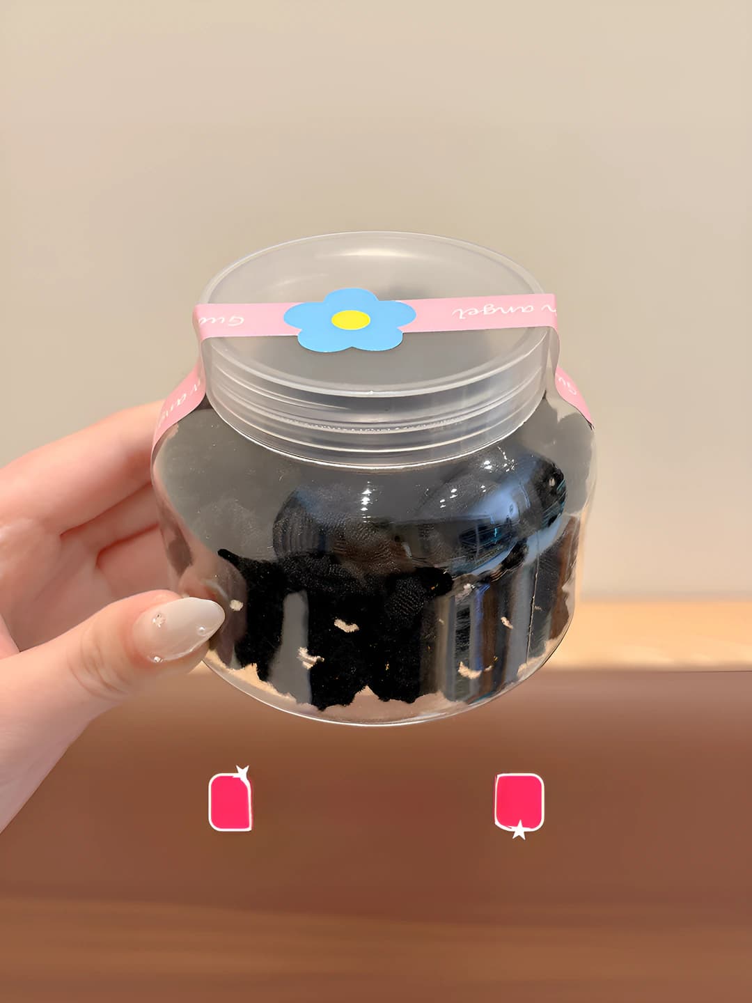 Black tones, 100 pcs, ~2 cm