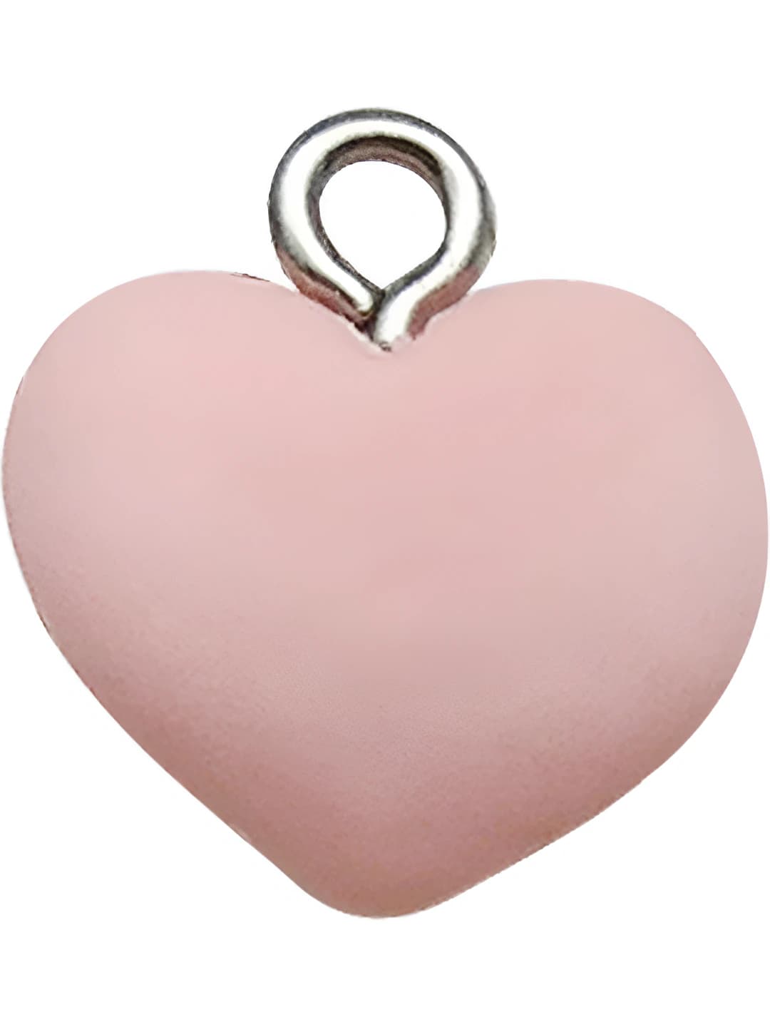1 pc Pink heart 13x14mm-0.8g