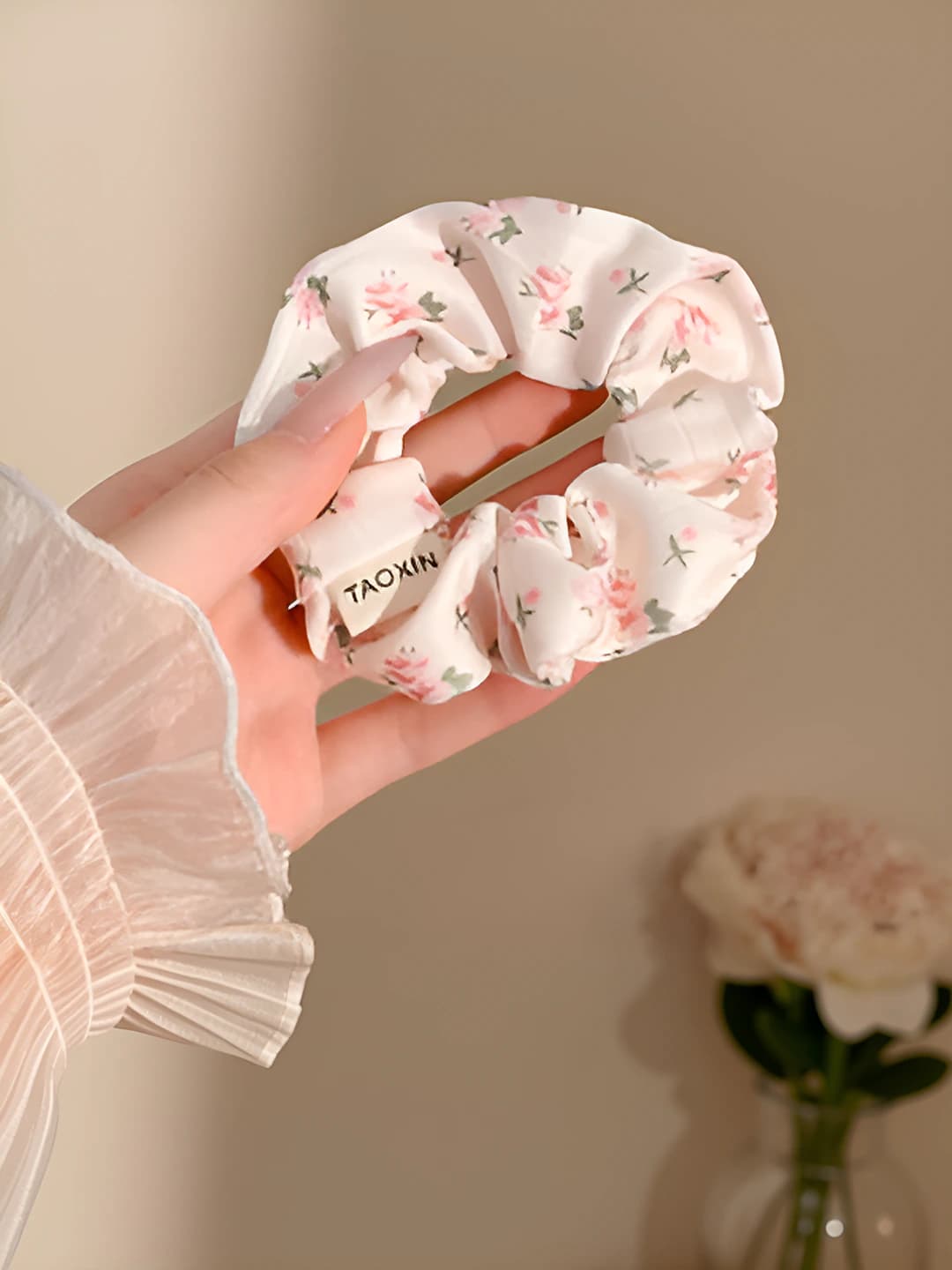 Pink, floral, 11 cm