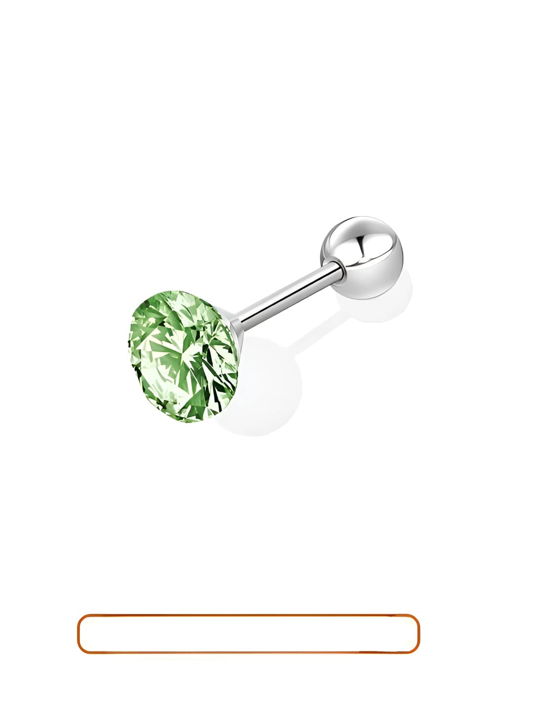 Green earring 1 pc
