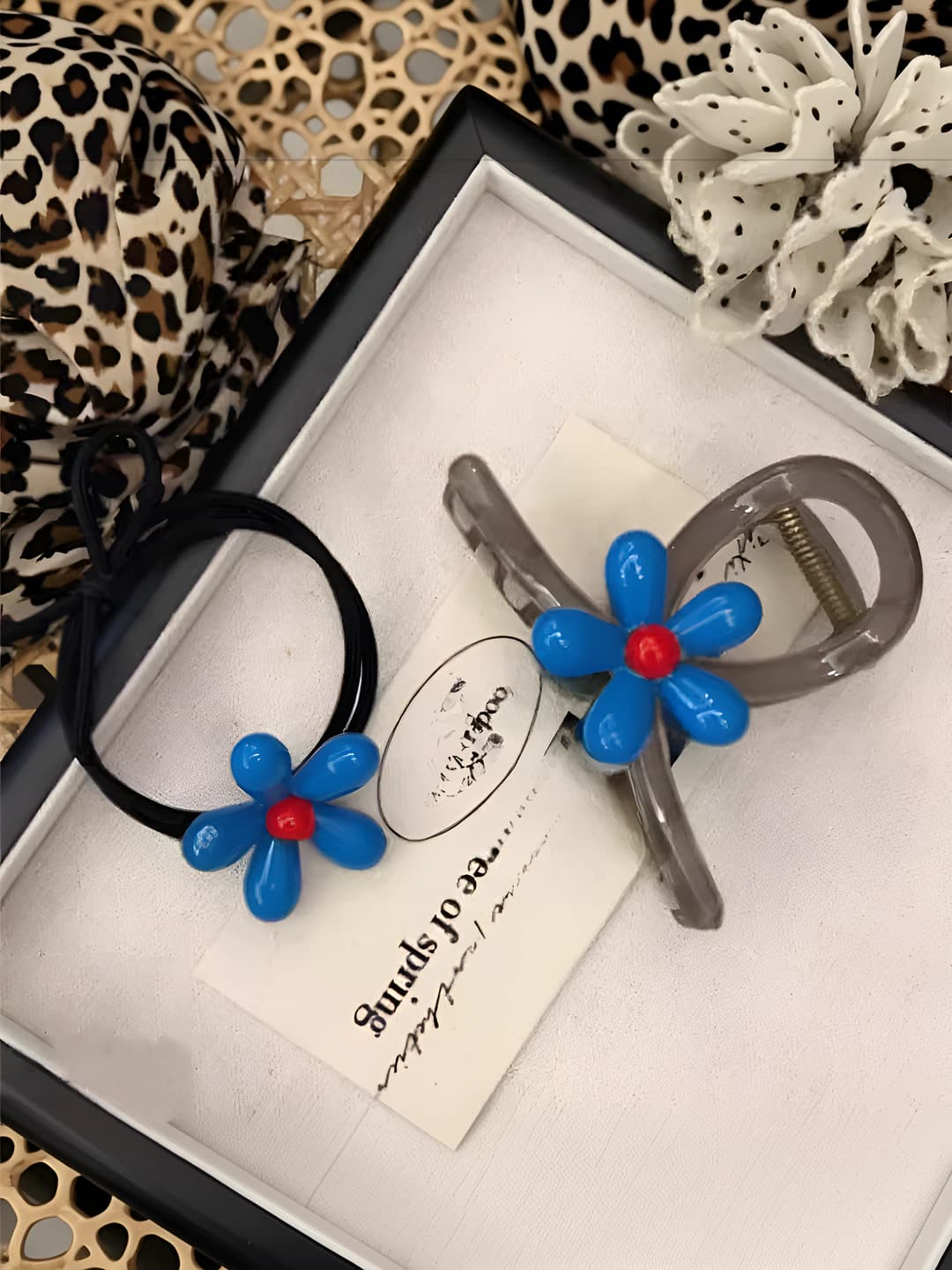 Hair tie & clip, 2 pcs