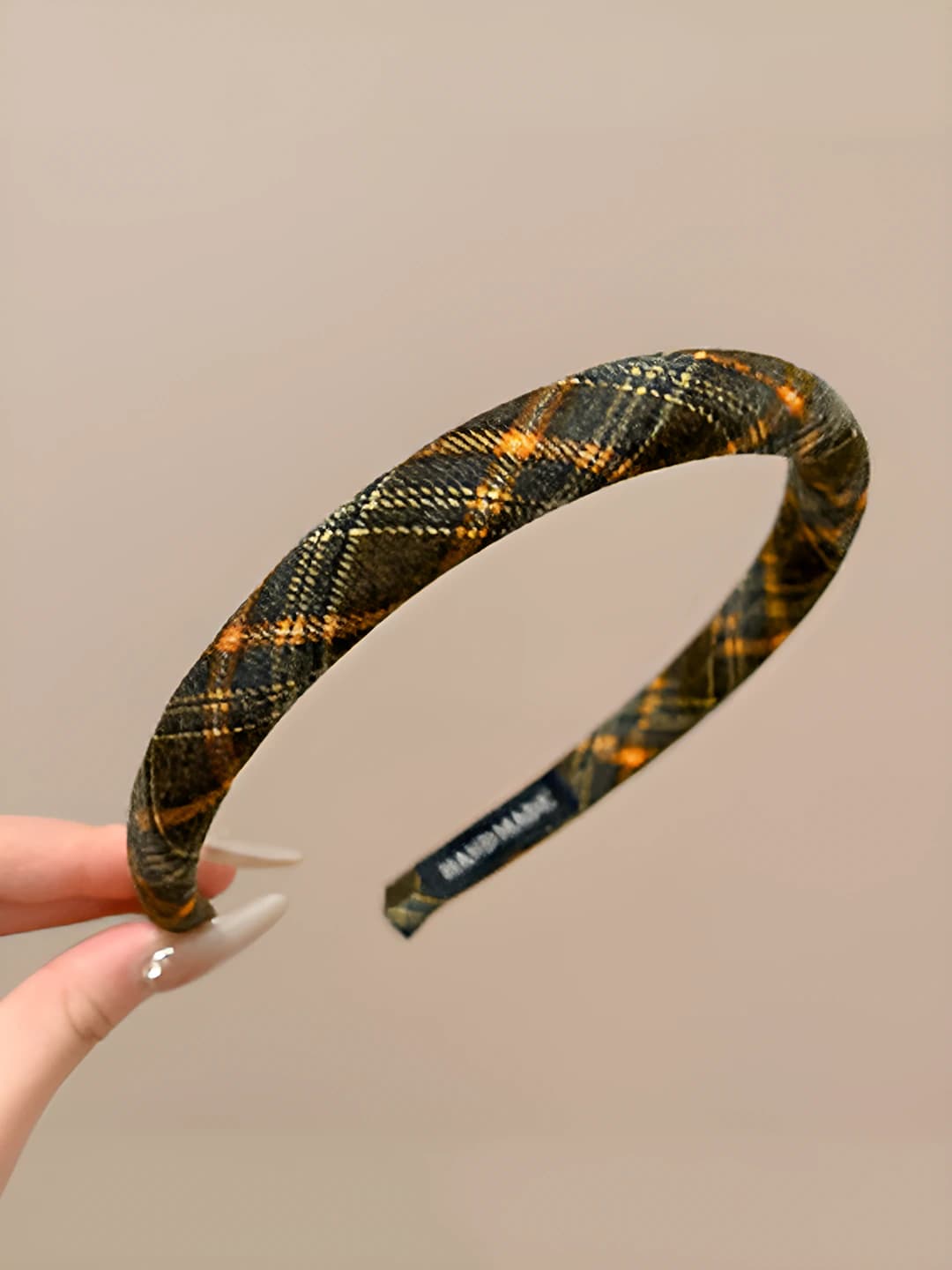 Green plaid - 2 cm