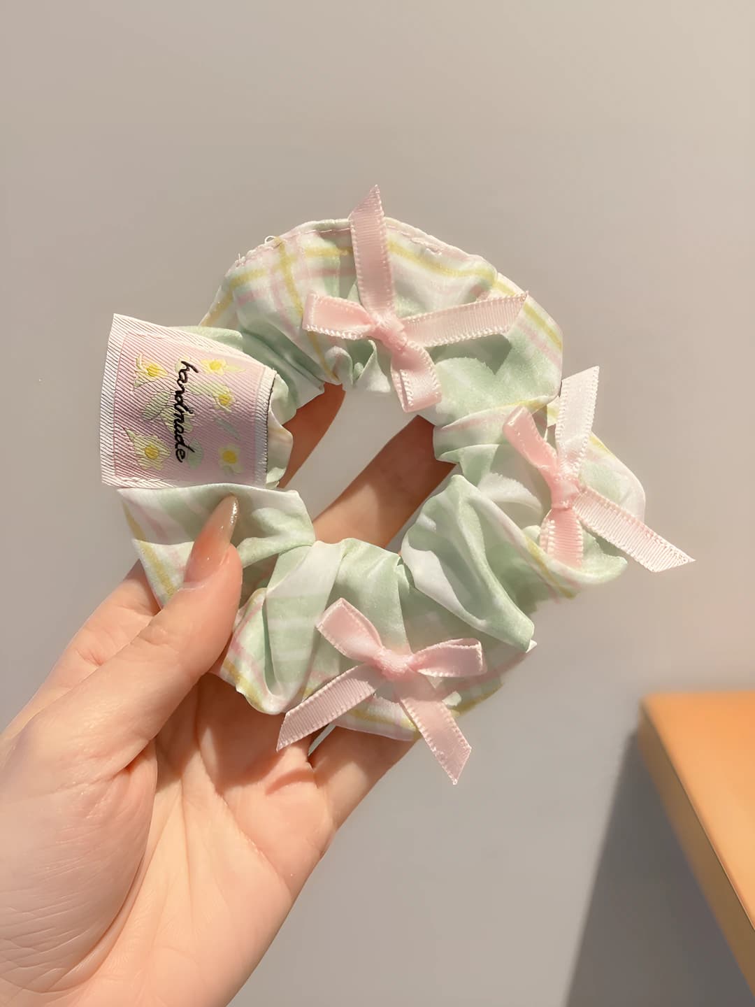 7# Sweet plaid green 11 cm