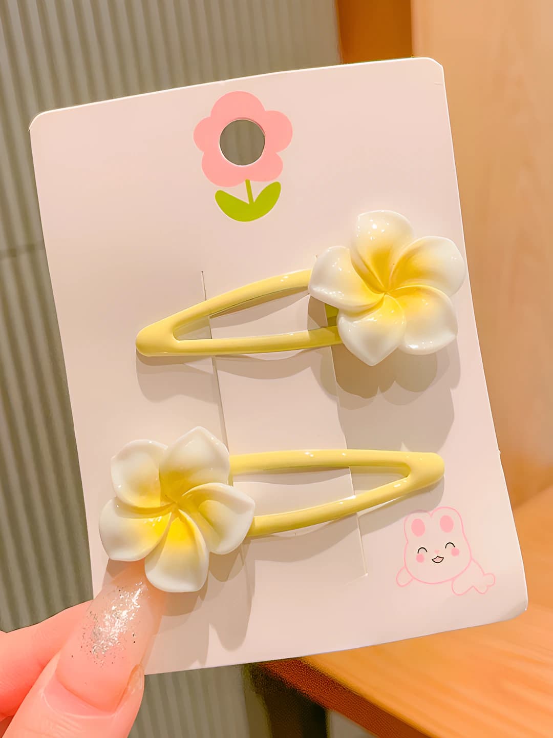 3# plumeria drop clip 2 pcs (approx. 5.7cm)
