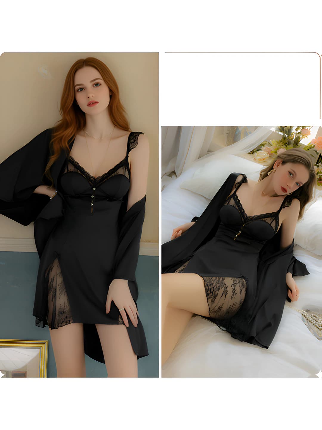1690 Black (robe + belt)