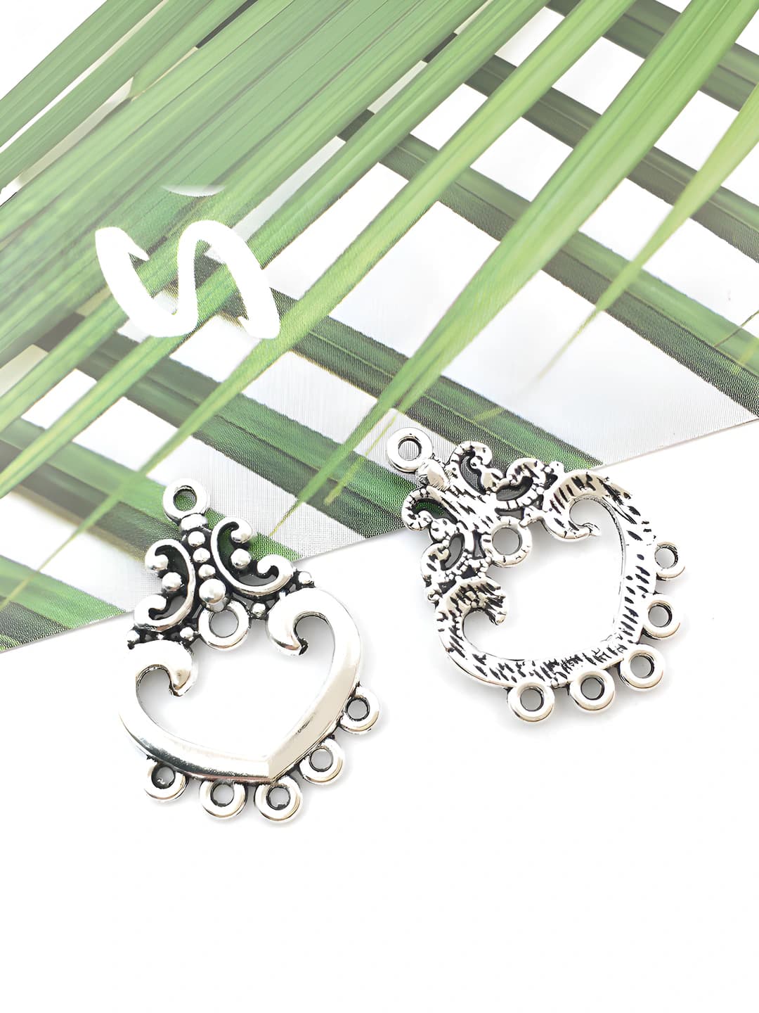 1 pc heart earrings 18x26mm-1.4g
