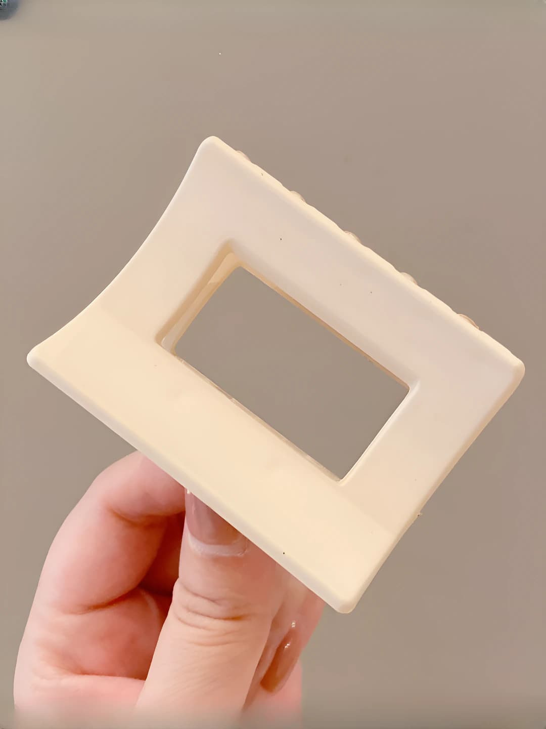 6# Beige - Square 6cm