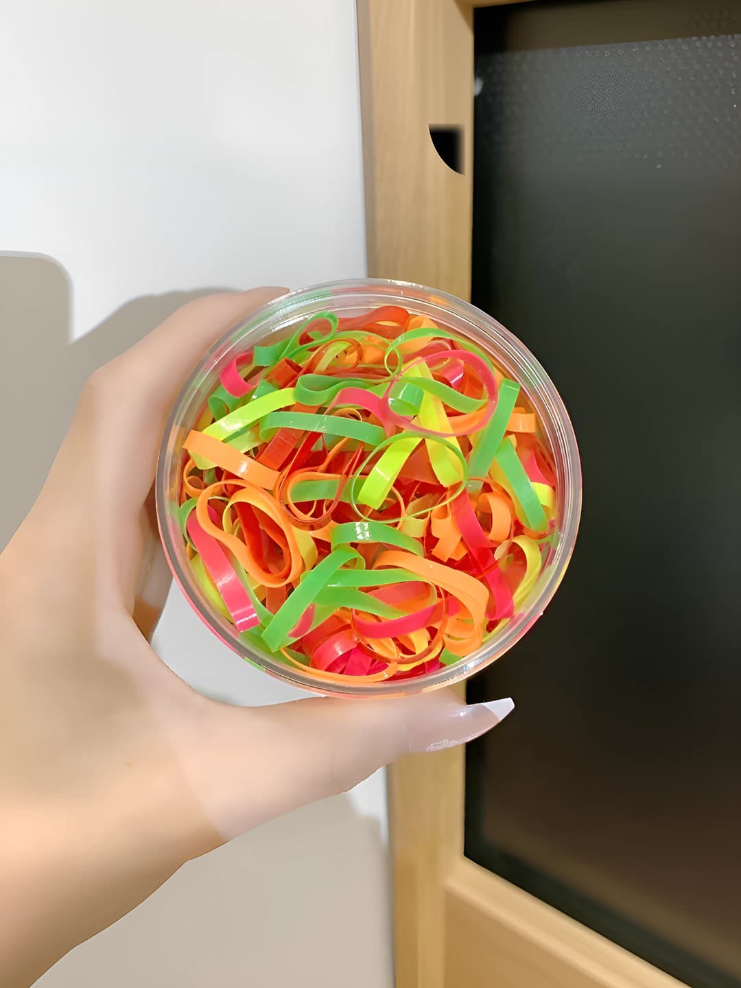Neon color, ~300 pcs, wide, box