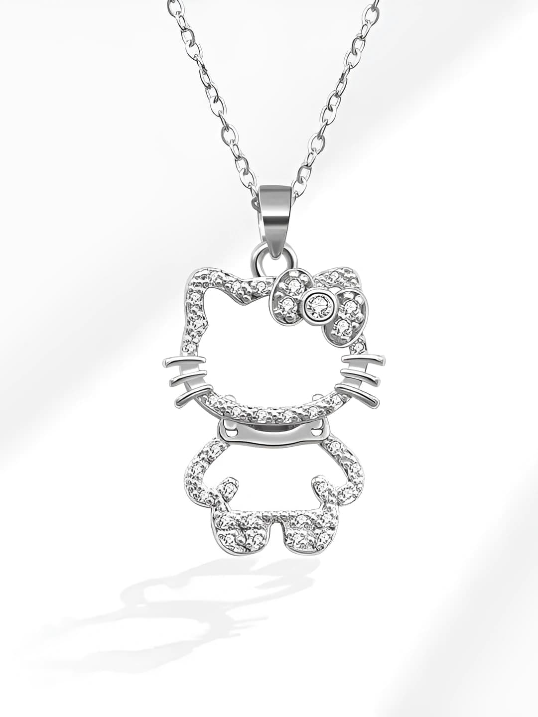 211 Cat necklace - Silver