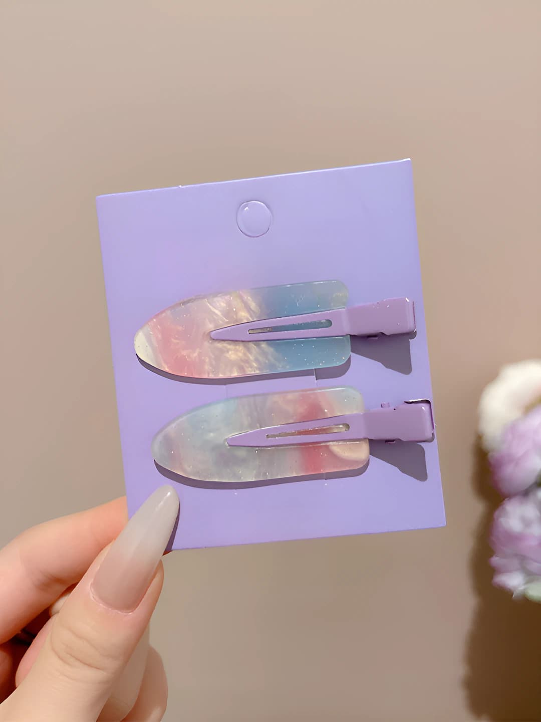 1# Purple 2 pcs - 6.5 cm