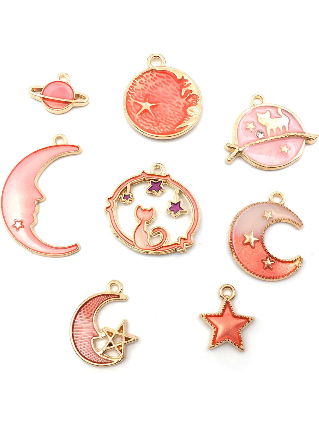 Pink mix, 8 pcs, 8 var