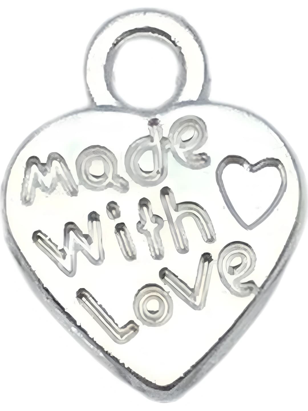 1 pc heart madewithlove, 10x12mm, 0.63g