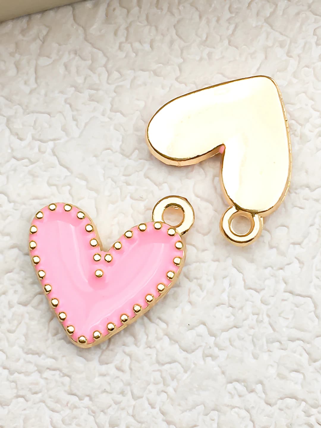 1 pc pink heart 13x13mm-1g
