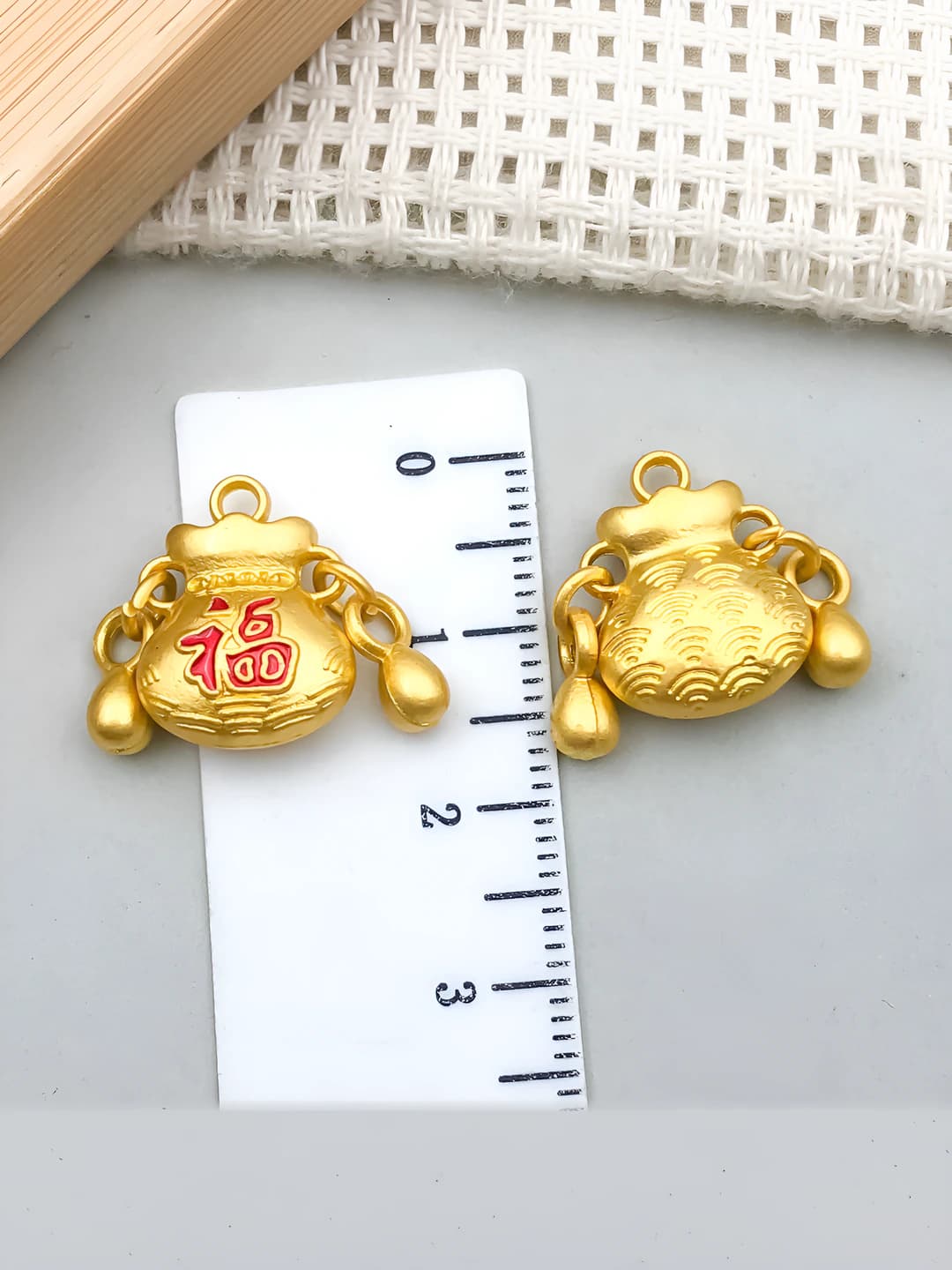 Бубенчик кошелёк 19x16mm 3.4g