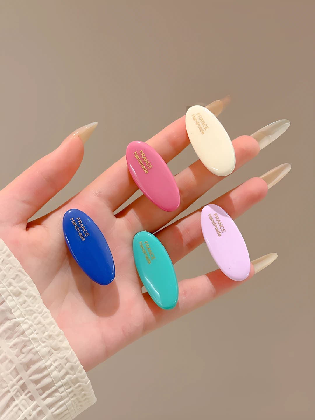 17# Multicolour ellipse, 5 pcs