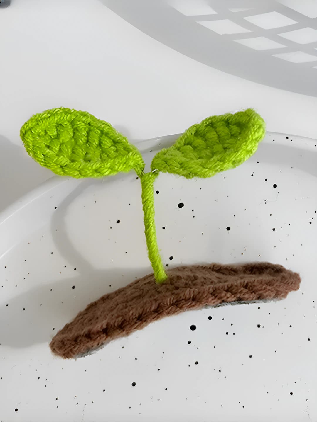 3D green leaf clip