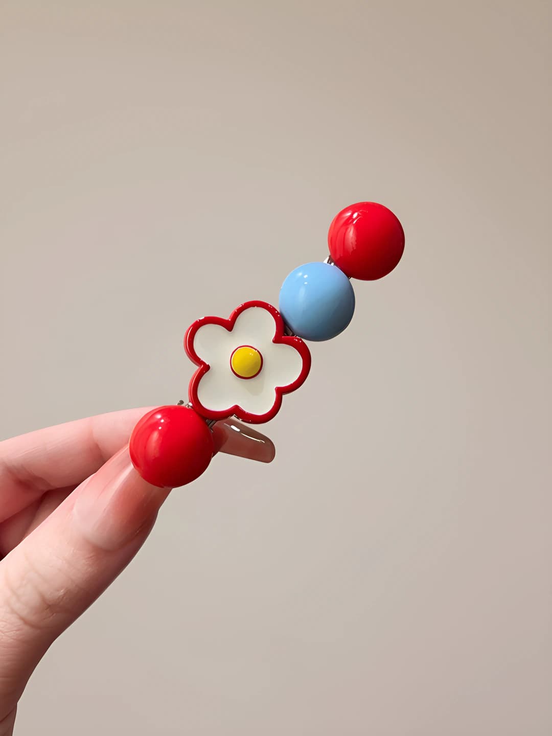 3# Bead flower clip ~6 cm