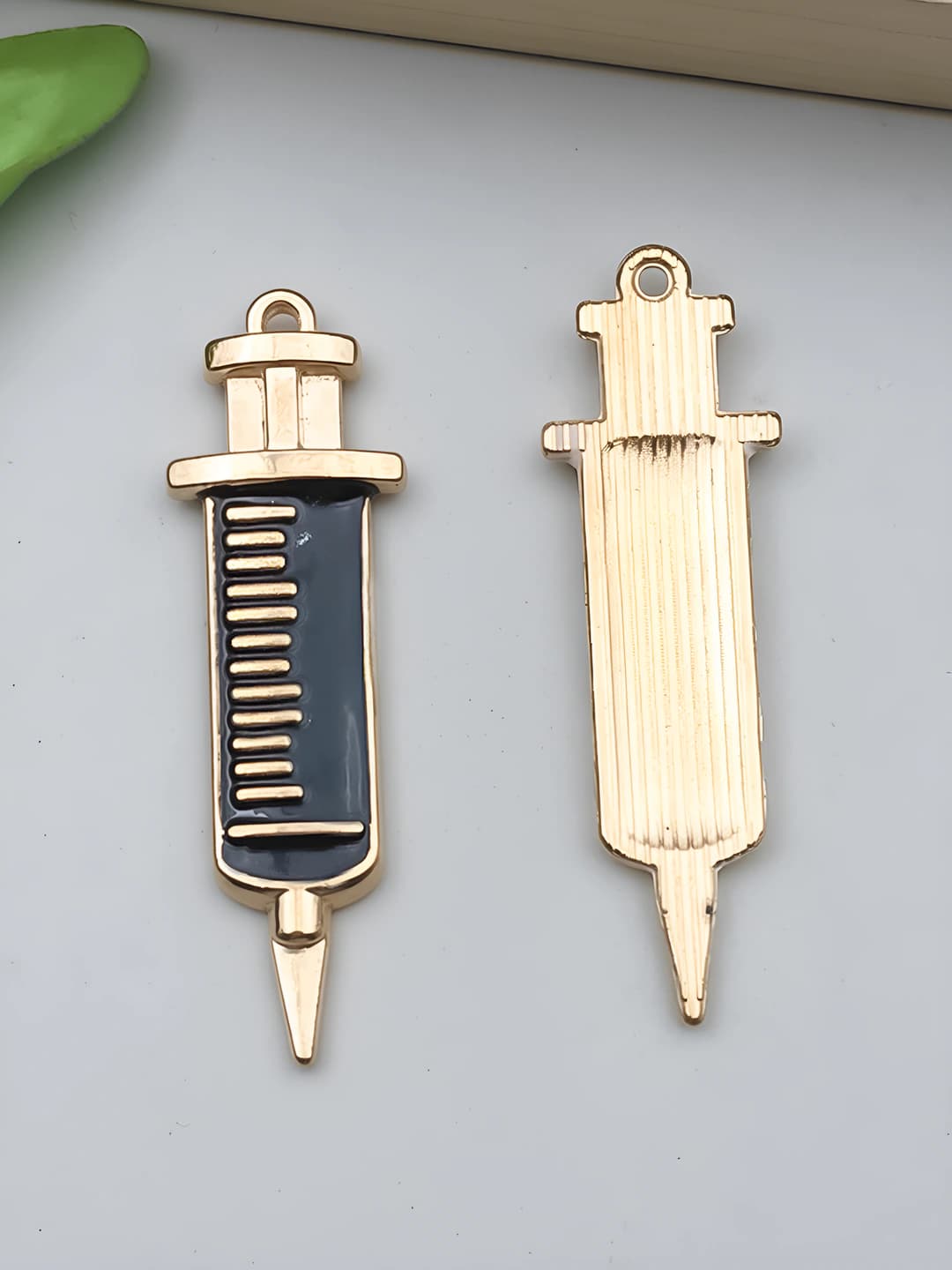 1 шт. большой KC золото чёрный мед. прибор шприц 43x13mm-2.8g-23230