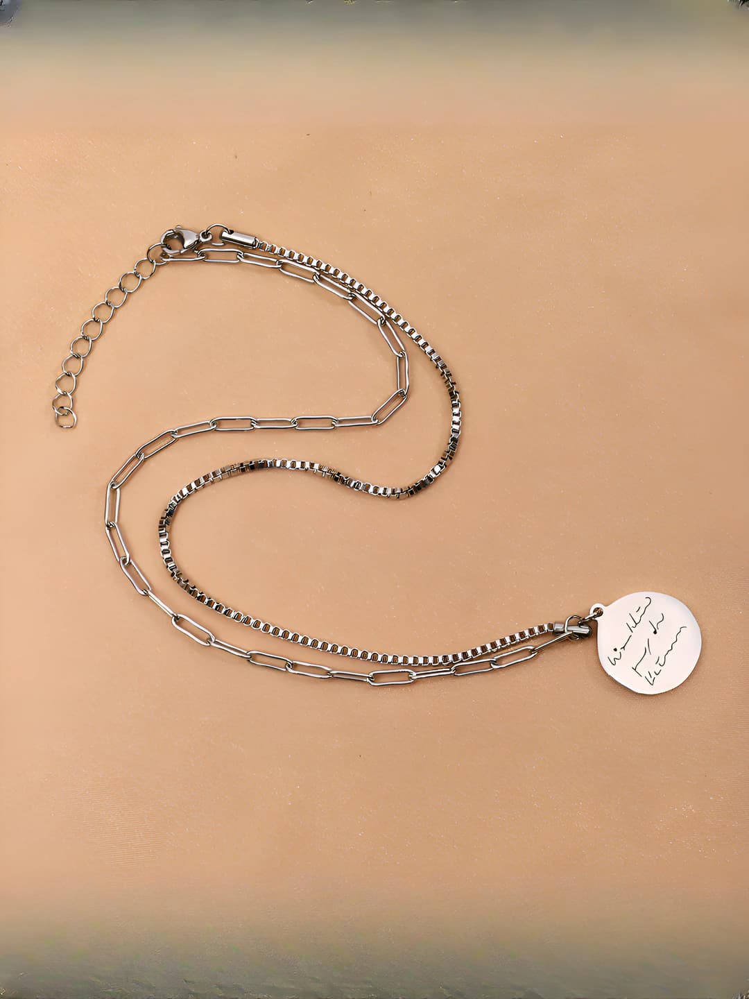 Mongolian script pendant