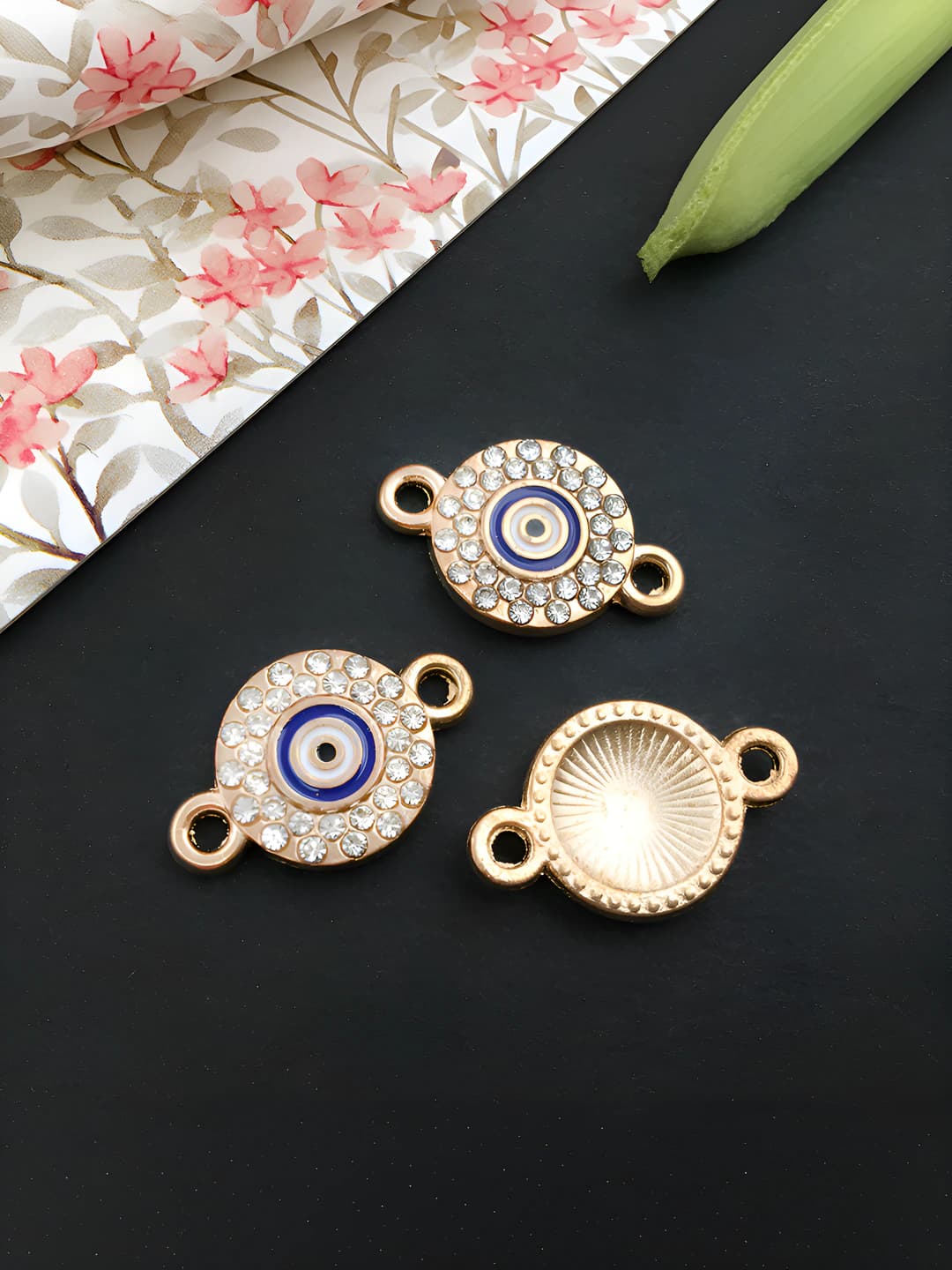 KC золото демон глаз 18x12mm