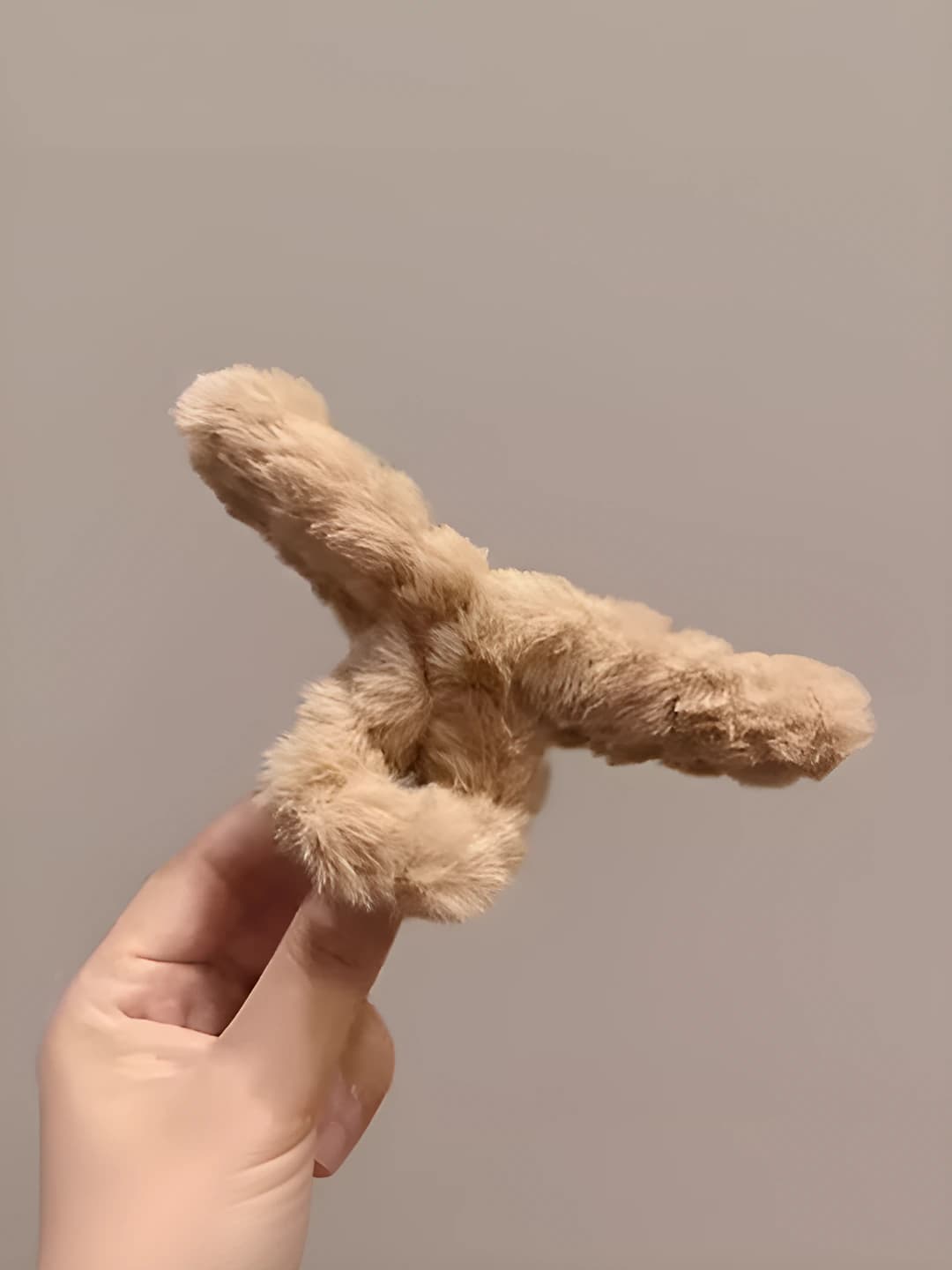 Хаки большой меховой зажим (13CM)