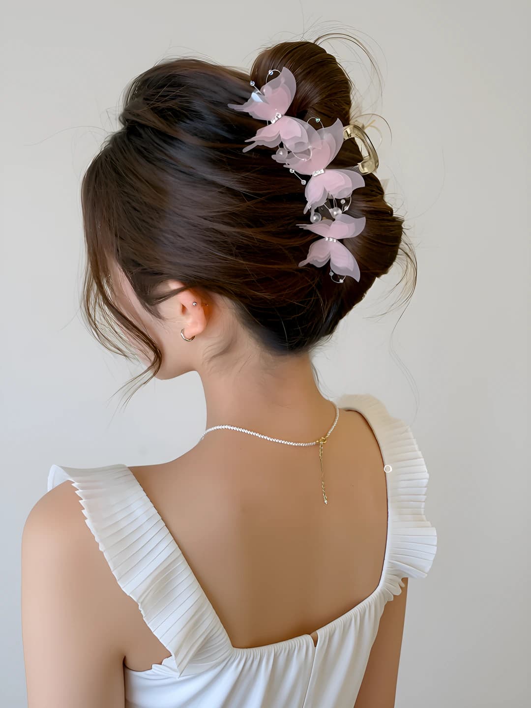 1# Orange-pink butterfly 13cm